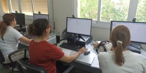 Tres emprendedoras fortalecen su proyecto empresarial en el Espacio Digital de Badajoz